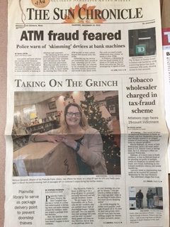 Sun Chronicle cover story 